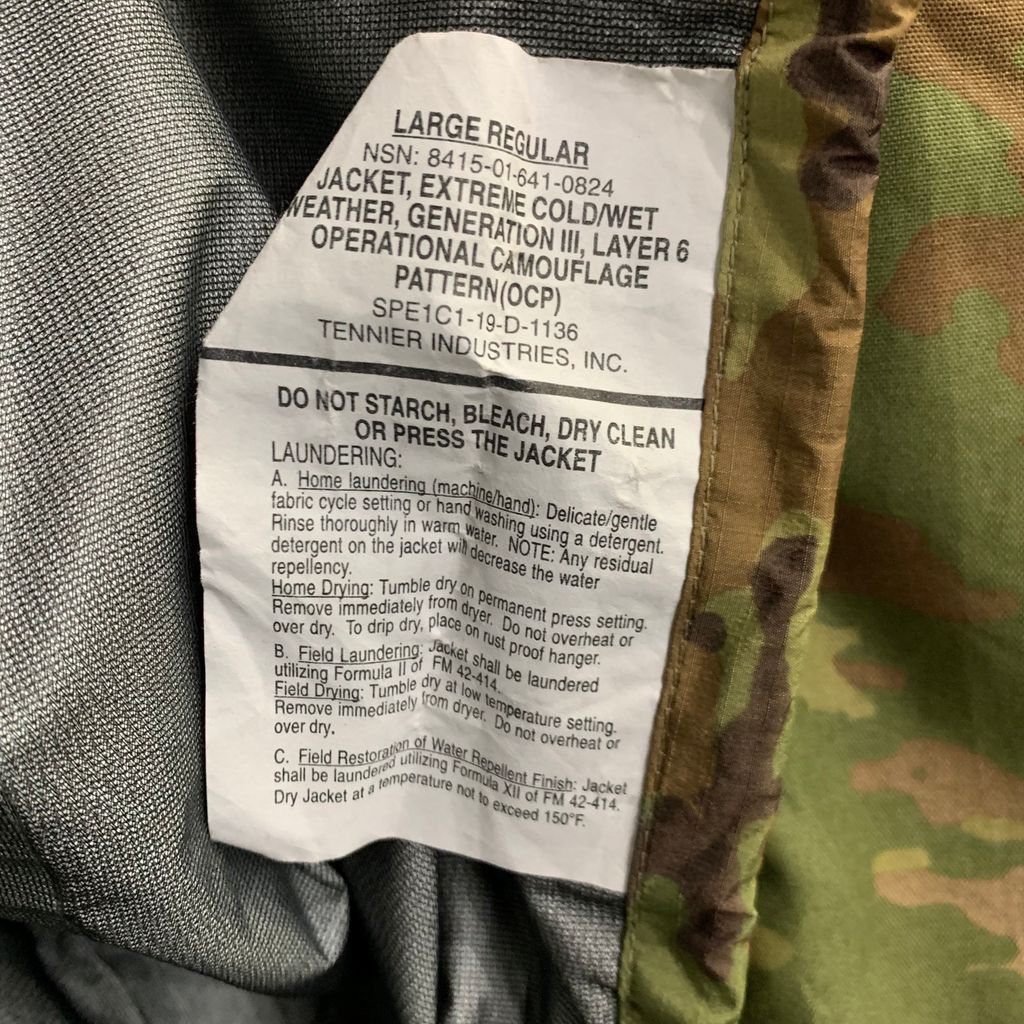 US ARMY 米軍 ECWCS GEN3 level 6 マルチカム GORE TEX ゴアテックス