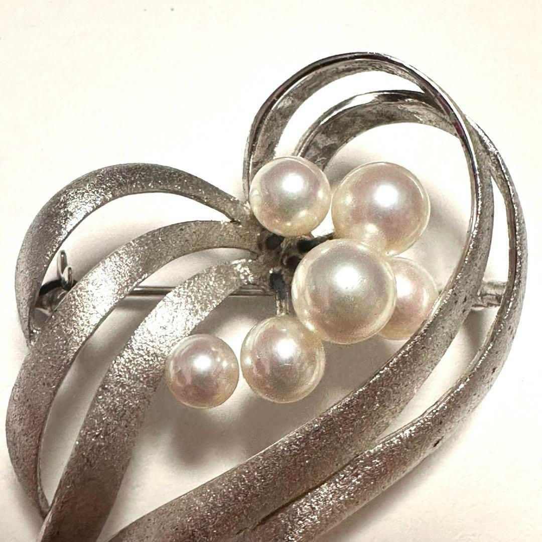 TASAKI タサキ ブローチ コサージュ SV アコヤパール 6個 シルバー