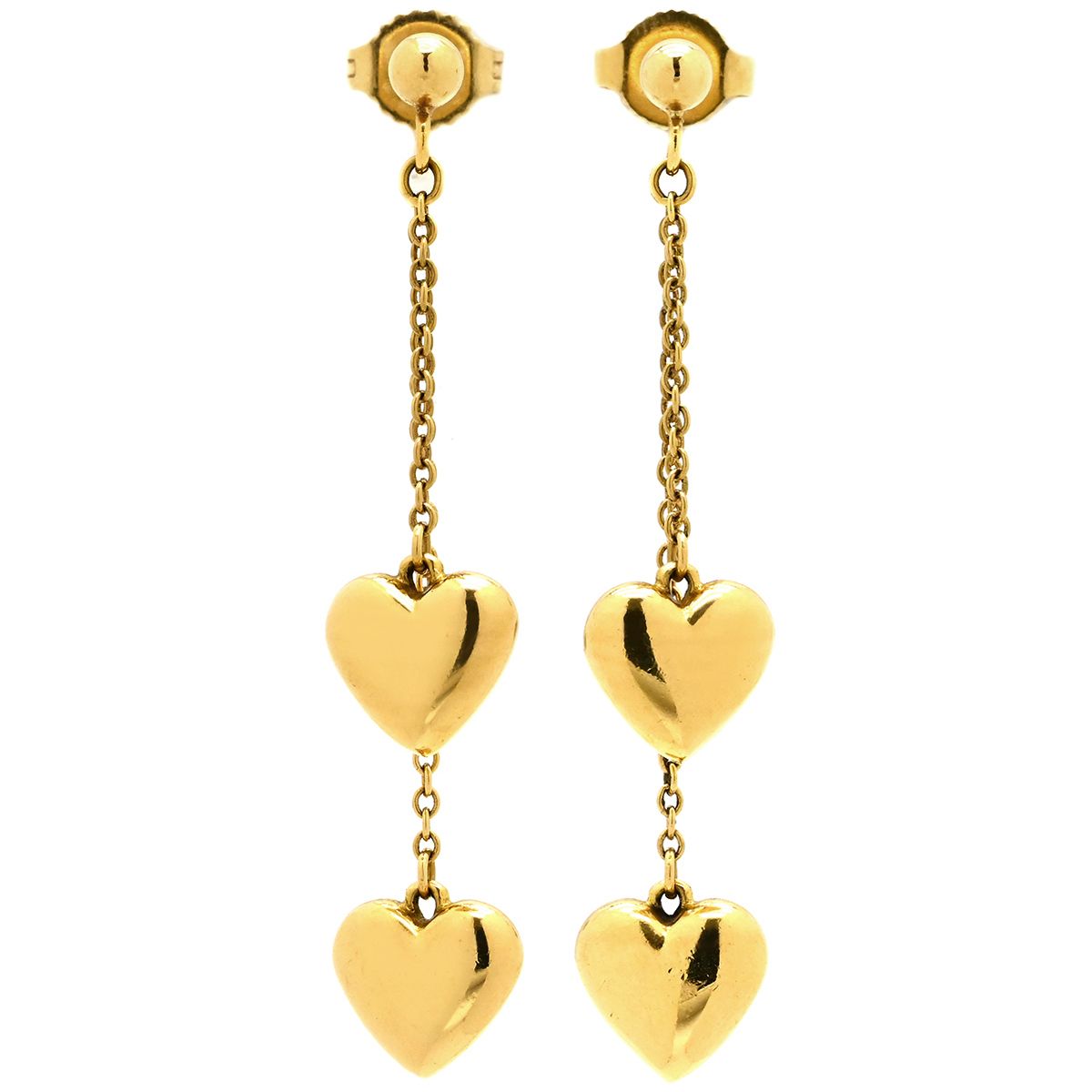 ティファニー Tiffany & Co ピアス ダブル ハート ドロップ