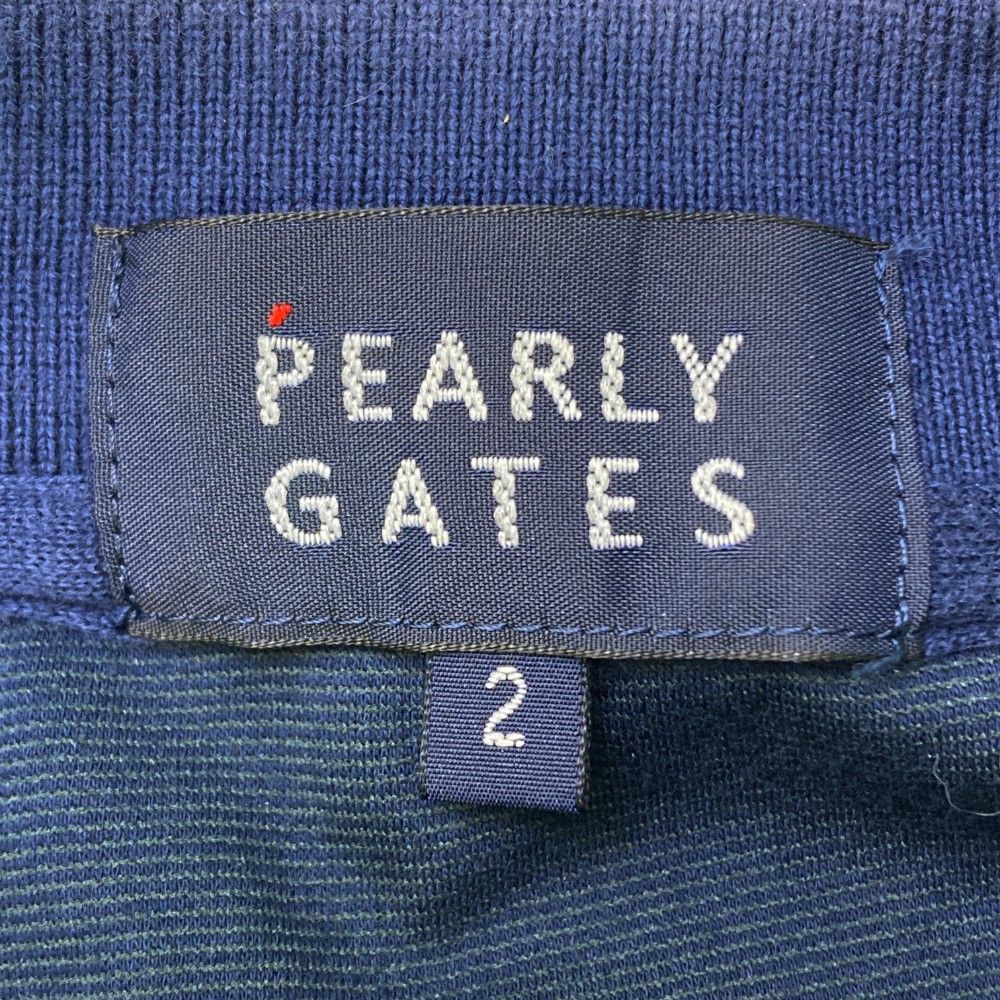 サイズ：2 PEARLY GATES パーリーゲイツ 半袖ポロシャツ ネイビー系