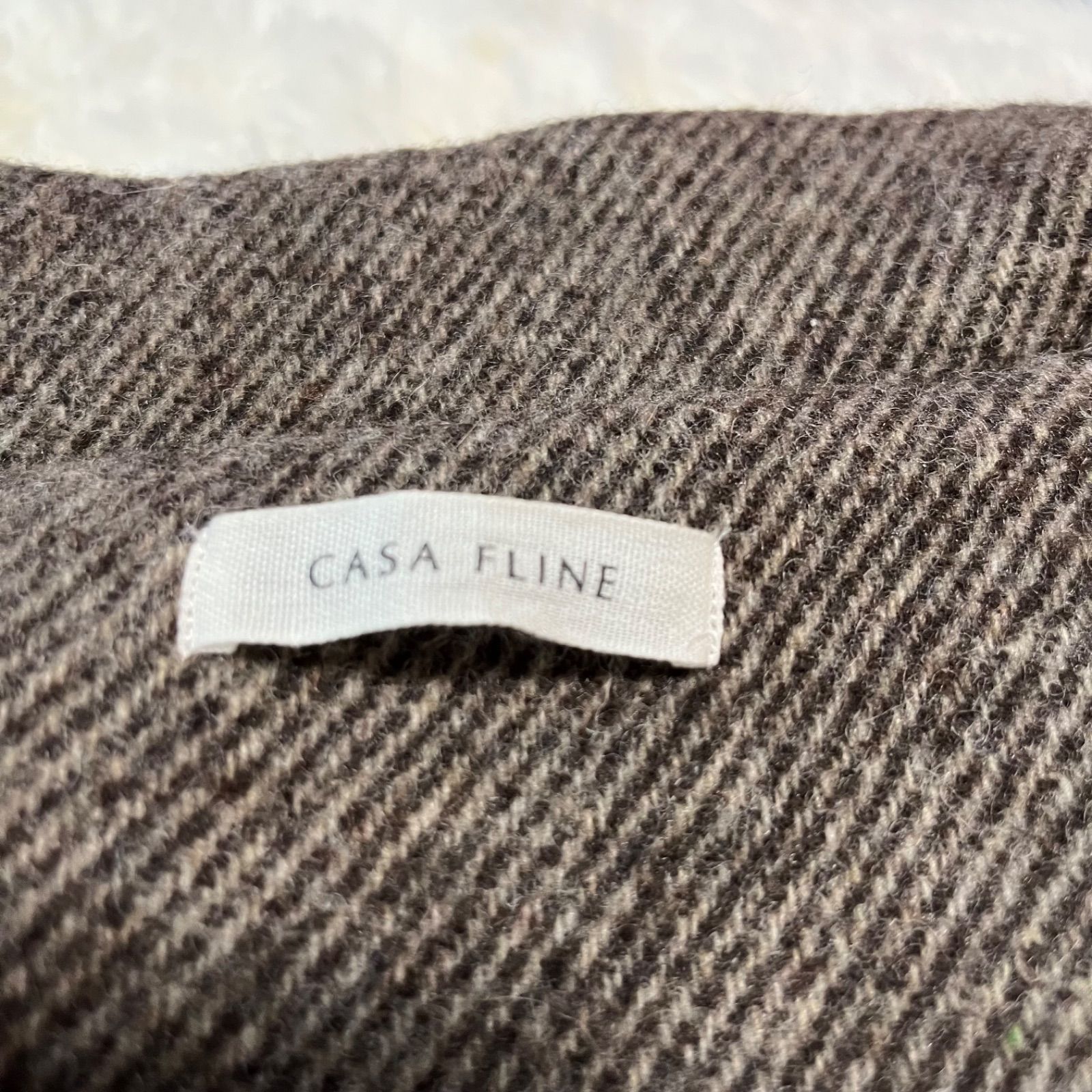 Casa fline カーサフライン ハイネック ポンチョコート ロングコート