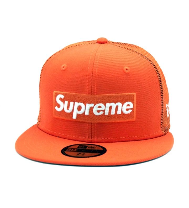 シュプリーム Supreme × ニューエラ New Era 23SS 【 Box Logo Mesh Back Orange 】 ボックス ロゴ メッシュ バック キャップ 帽子 h3228