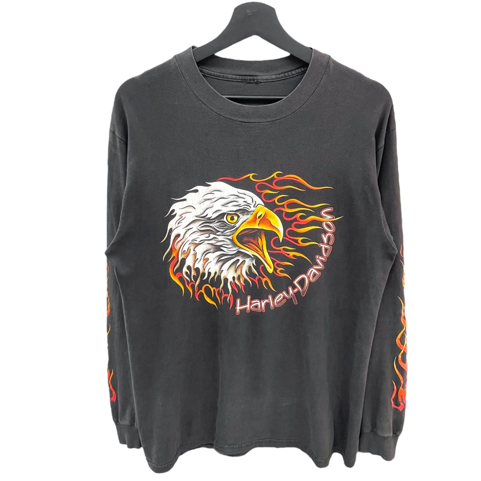 VINTAGE】HARLEY DAVIDSON EAGLE FLAME L/S T-SHIRT ハーレー