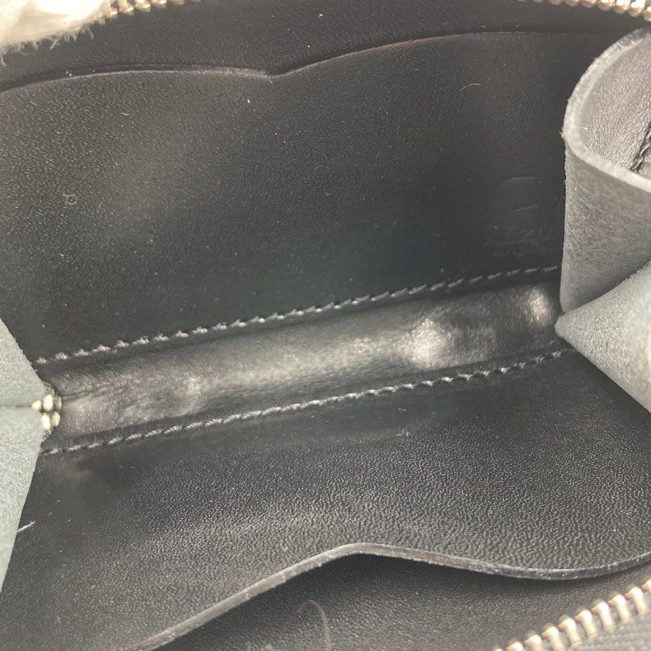 アルズニ コンパクト 財布 エレファント革 象革 ラウンドジップ コイン