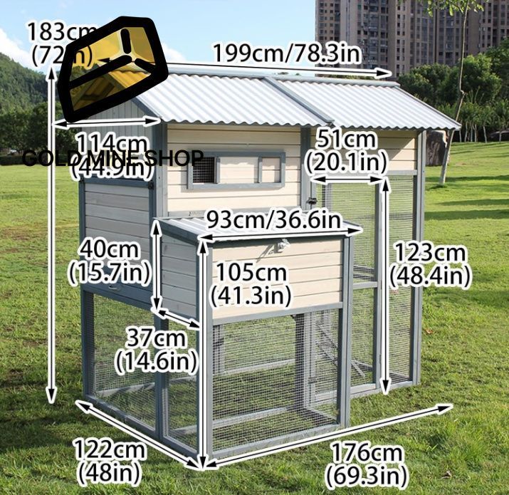 木製鶏小屋 屋外鶏小屋