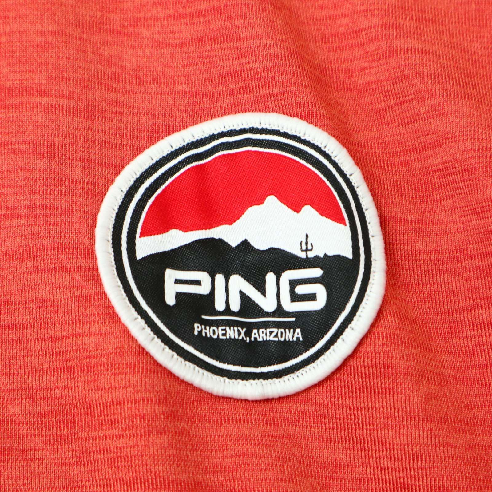PING ピン ゴルフ 春夏 ロゴワッペン☆ ストレッチ 半袖