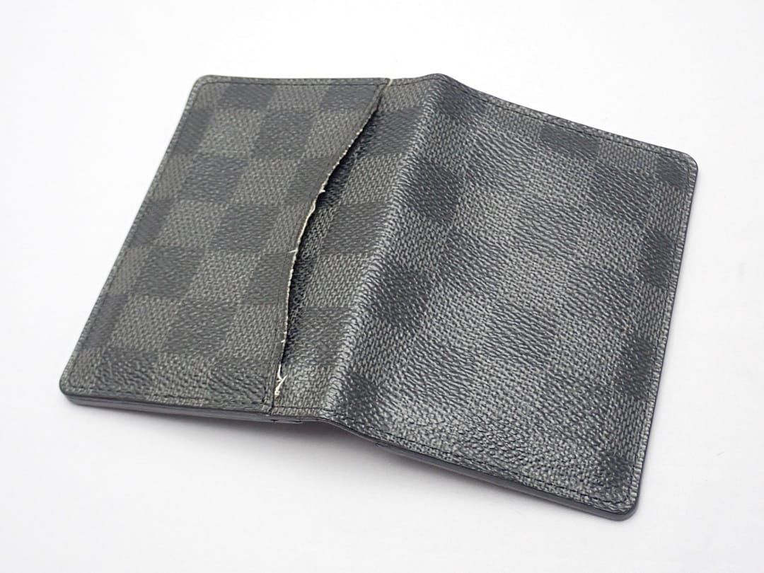 LOUIS VUITTON ルイ ヴィトン ダミエ グラフィット カードケース オーガナイザードゥポッシュ N 63075 イニシャル消し CT 0191 B- A-8921 質屋