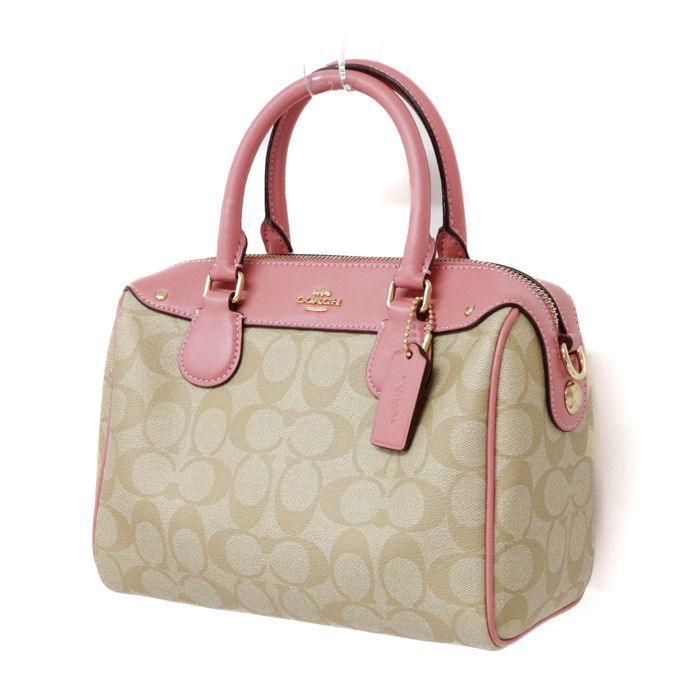 中古】コーチ 2WAYショルダーバッグ シグネチャー ベネット ミニ  