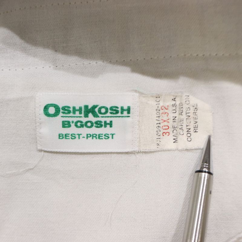 70s USA製 vintage OSHKOSH チノ ワークパンツ メンズ Sサイズ相当