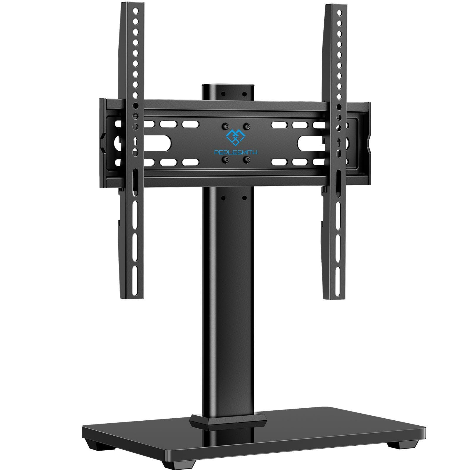 【在庫処分】tvスタンド tv stand テレビ台 ロータイプ テレビスタンド vesa 卓上 モニター 壁寄せ 壁掛け 32~60インチ対応 PERLESMITH VESA規格400x400mmまで 耐荷重40kg 6段階高さ調節 ブラック 適格請求