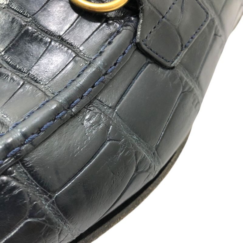 ファッション業界 グッチ GUCCI ホースビット クロコダイル ローファー 406994 ネイビー クロコダイルレザー メンズ ローファー 人気ブランドの新作も！