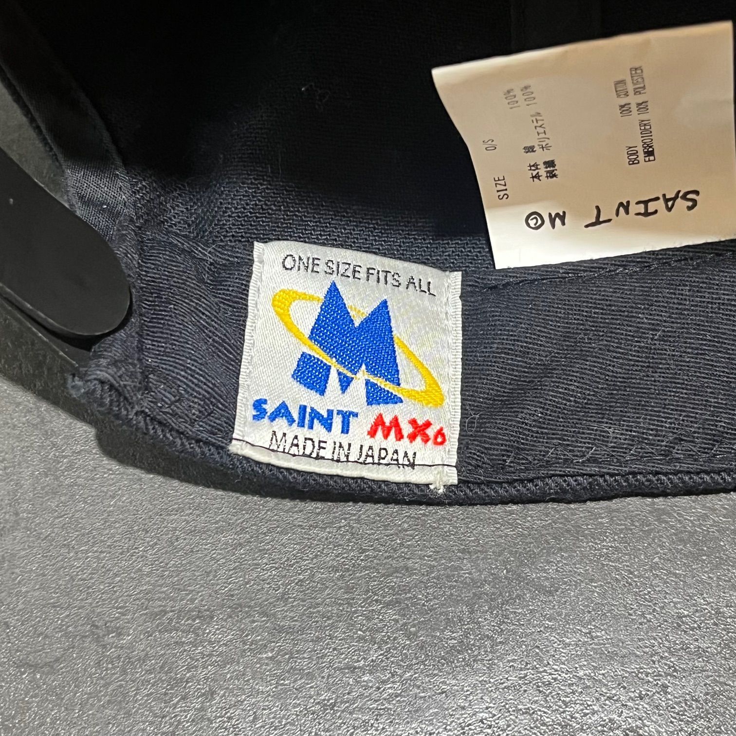 SAINT MICHAEL 23SS CAP / SATAN / BLACK ロゴ刺繍 キャップ 帽子