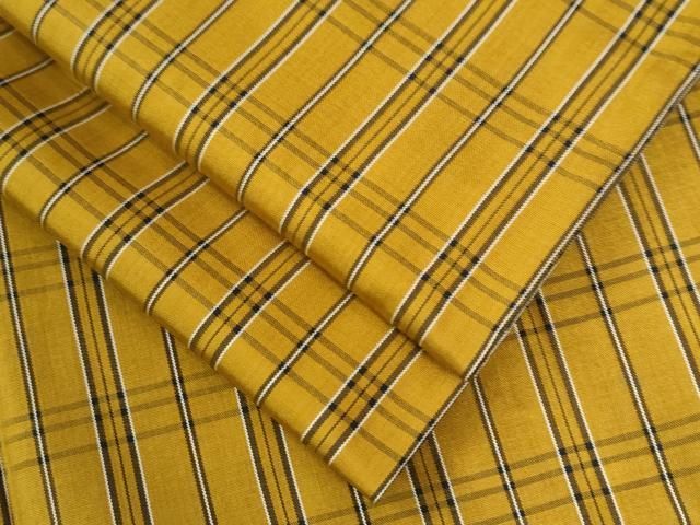 平和屋着物○黄八丈 紬 格子柄 正絹 逸品 CAAU2587yc - メルカリ