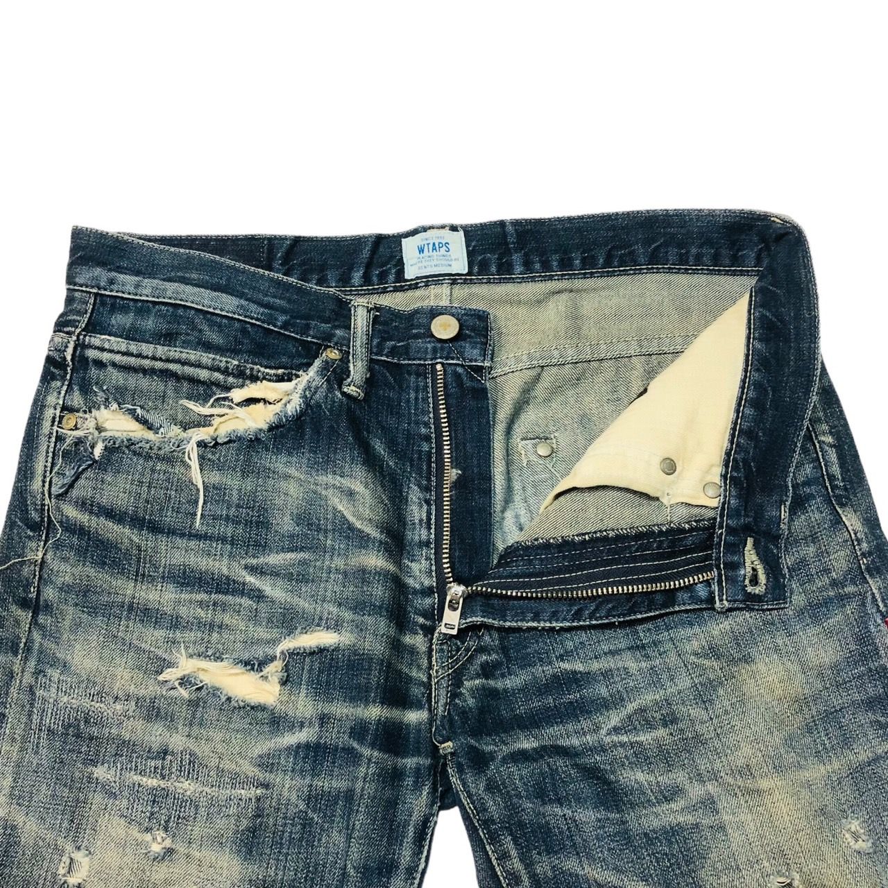 Lサイズ】13SS WTAPS BLUES VERY SKINNY TRASH denim ダブル
