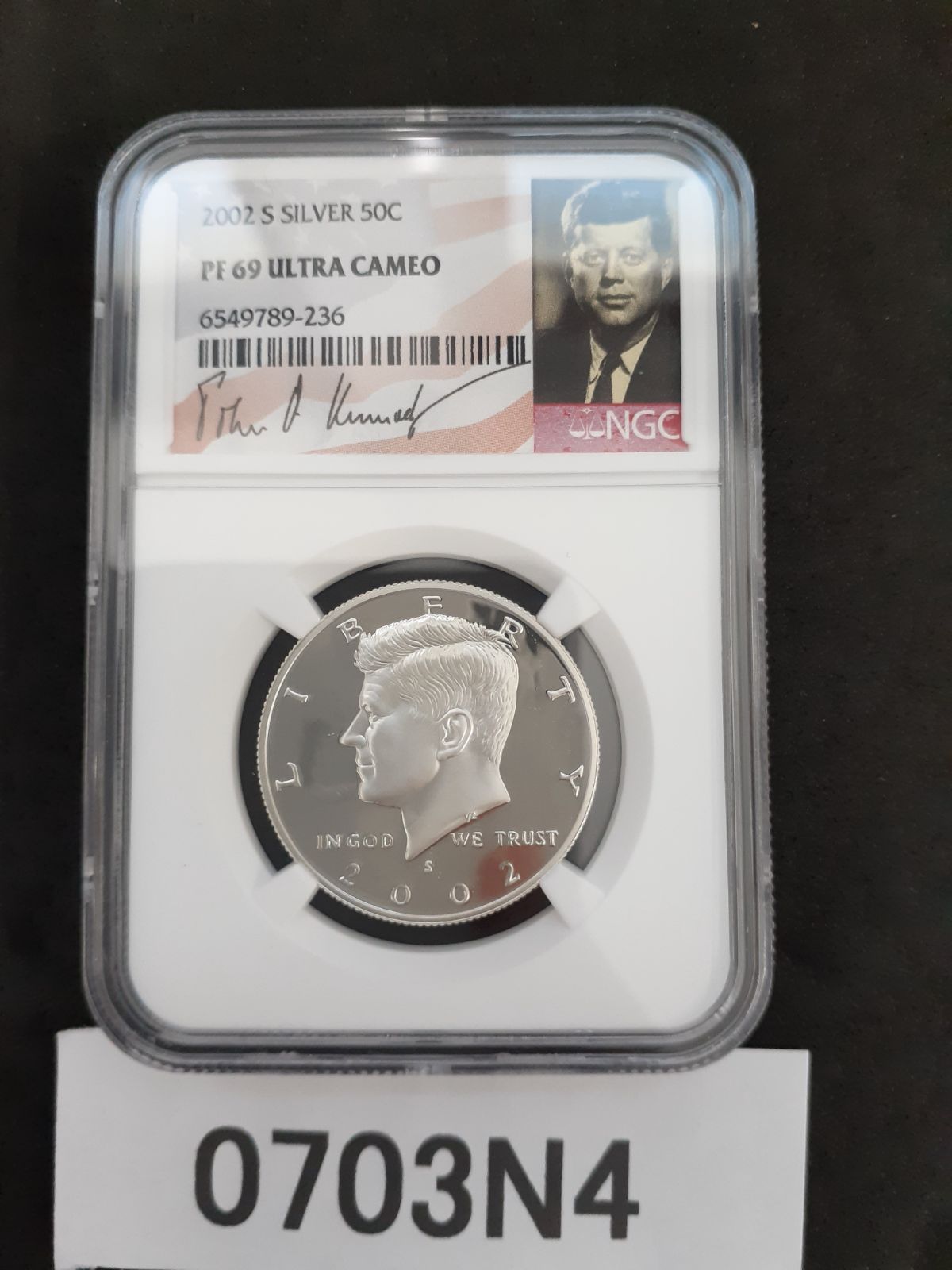 0703N4】2002年 50C ケネディ PF69 ウルトラカメオ NGC 最も安い 2001
