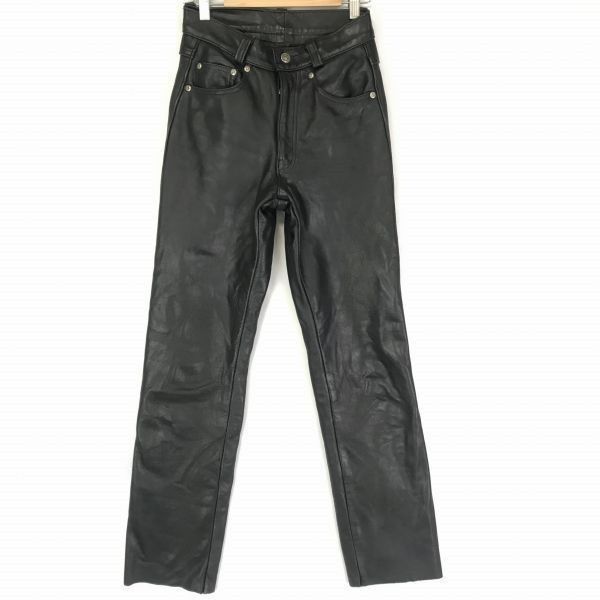 USA製ビンテージ★Schott/ショット★頑強牛革/本革/ライダース/レザーパンツ【W26/ウエスト66cm/股下73cm/黒】Leather Craftr Process◆BF245 USA製ビンテージ☆Schott/ショット☆頑強牛革/本革/ライダース/レザー