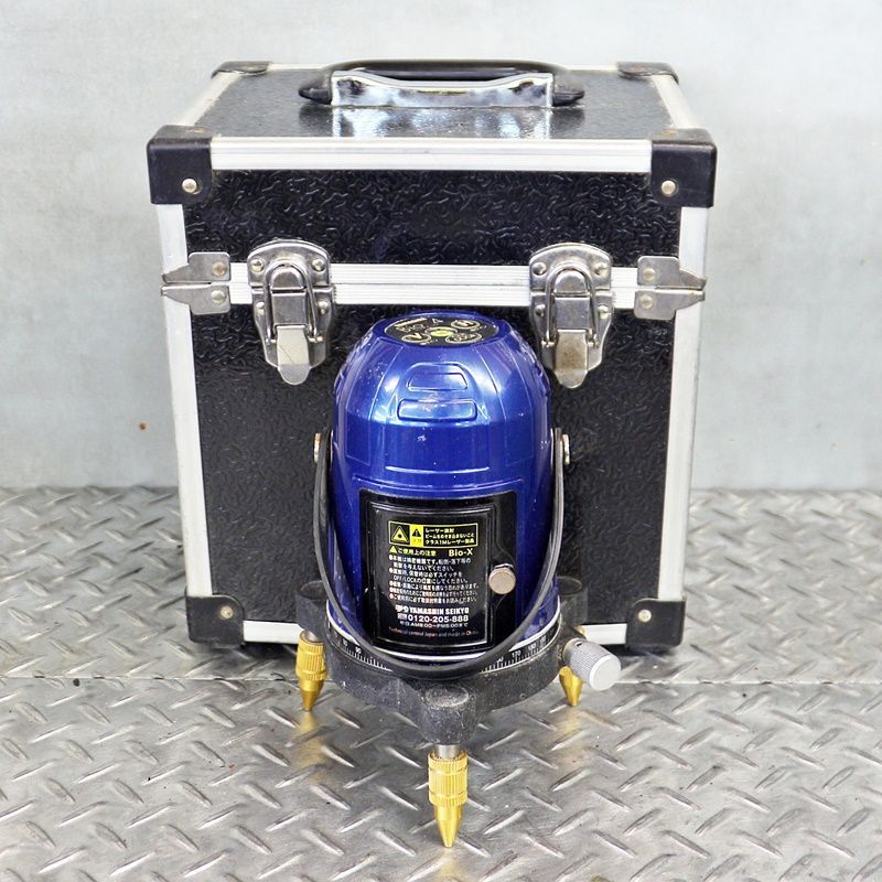 Bio-x4 レーザー墨出し器 山真 レーザー墨出し器 Bio-X4 バイオ・エックス YAMASHIN 工具 中古