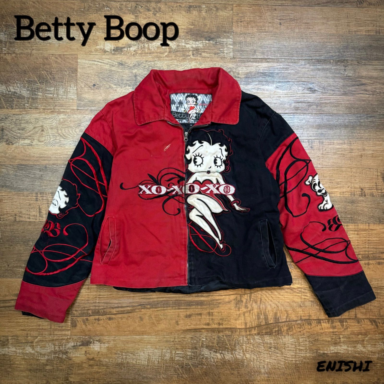 希少サイズ XL【BETTY BOOP べティブープ】00S BETTY BOOP NASCAR RACING JH DESIGN JACKET レーシング  ジャケット コピーライト - メルカリ