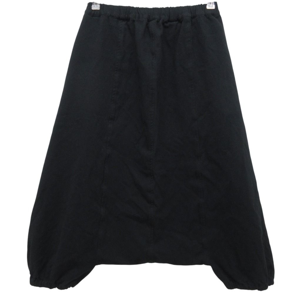 COMME des GARCON コムデギャルソン コムコム 製品染め イージーウエスト サルエルパンツ S ブラック レディース 古着