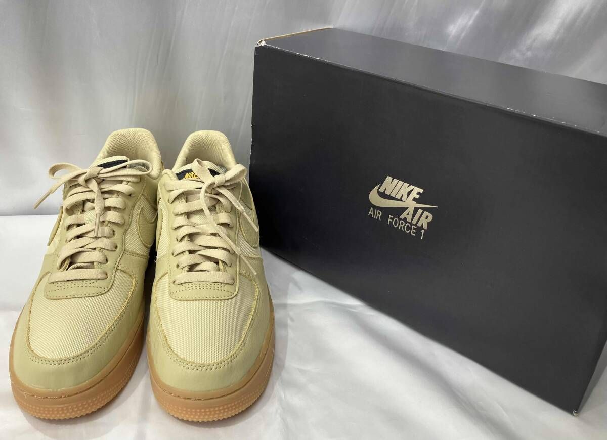 NIKE 美品 NIKE AIR FORCE 1 GTX ナイキ エアフォース1 サイズ 26.5cm Gore-Tex CK2630-700 ゴールド メンズ