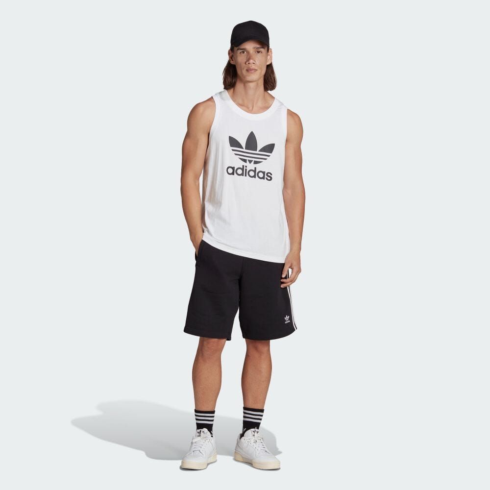 (アディダスオリジナルス) adidas Originals アディカラー クラシックス トレフォイル タンクトップ メンズ BVB27 IA4808 MENS ADICOLOR CLASSICS TREFOIL TANK TOP WHITE