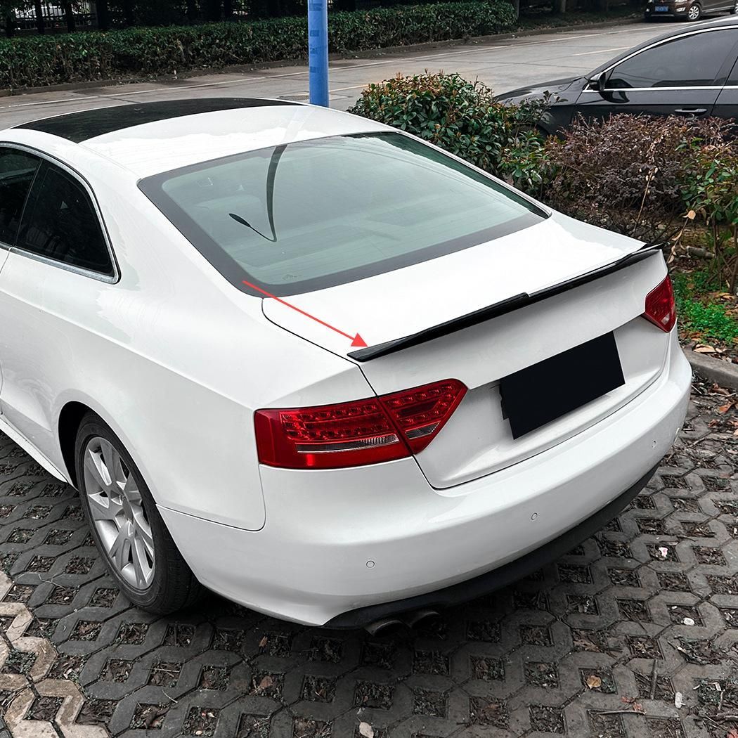 アウディ A5 8T クーペ 2007-2016用 PSMスタイル リアスポイラー トランクウィング ピアノブラック |4.30