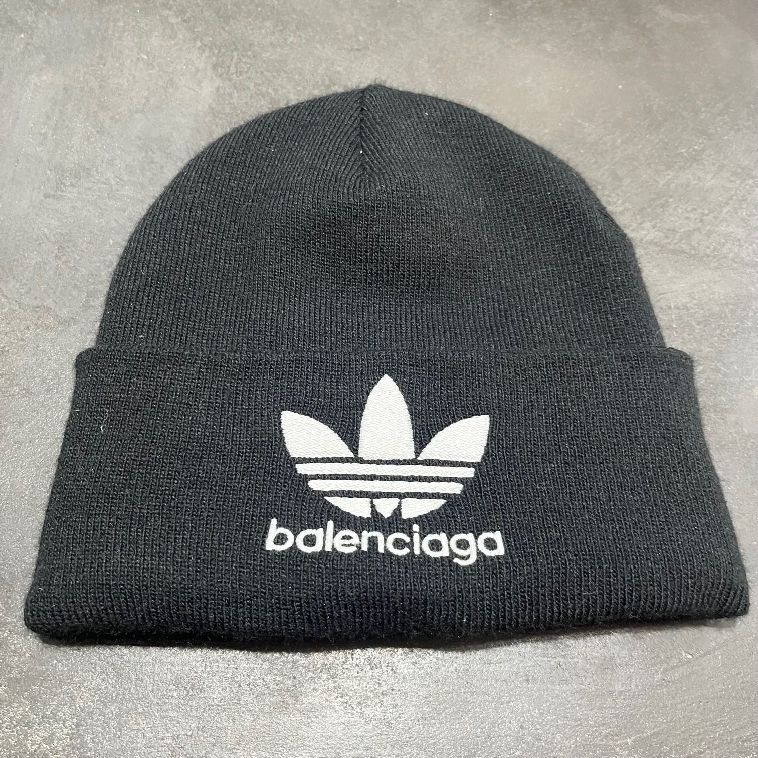 国内正規 BALENCIAGA ×adidas Logo Beanie ロゴビーニー 帽子 ニット帽