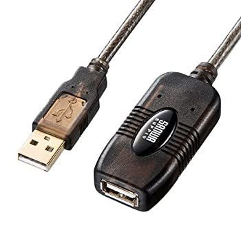 サンワサプライ アウトレット USBアクティブリピーターケーブル 20m延長 KB-USB-R220