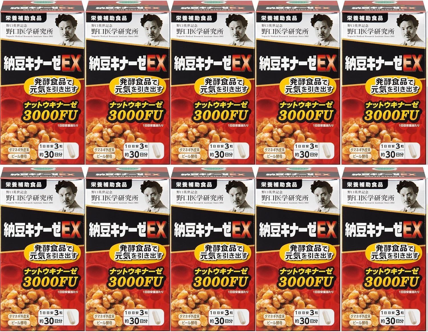 野口医学研究所 納豆キナーゼEX 10個セット 約300日分 【公式通販】