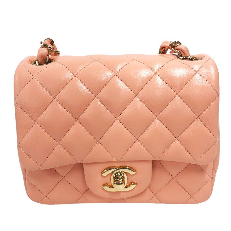 シャネル CHANEL ミニマトラッセ18 A35200 ピンク ゴールド金具