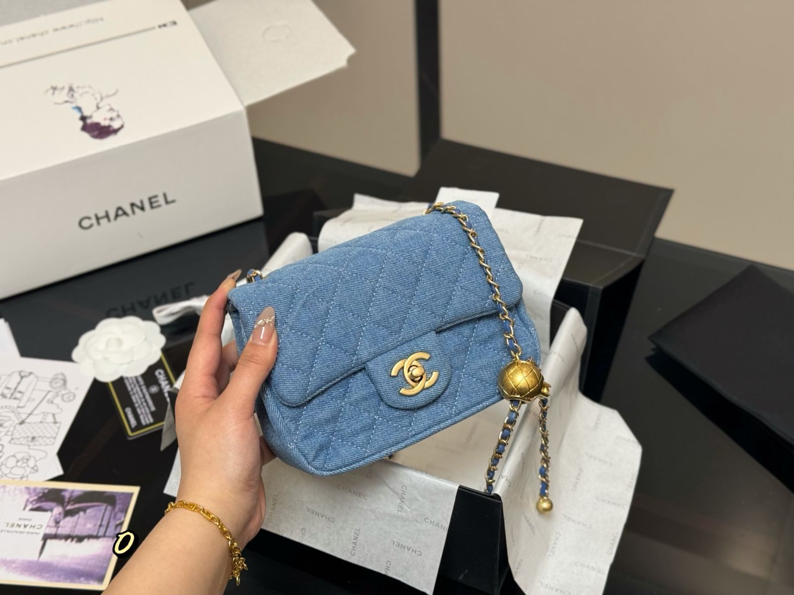 【ミニのデニムが超キュート】CHANEL★ショルダー★CCゴールド ミニのデニムが超キュート】CHANEL☆ショルダー☆CCゴールド