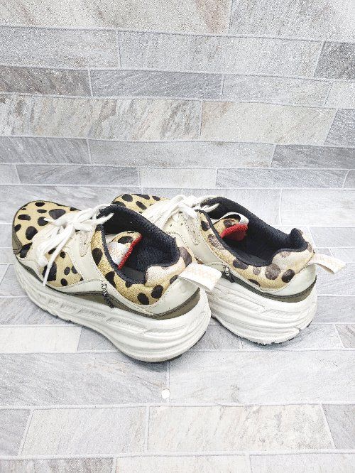 ◇ UGG アグ × atmos CA805 'CHEETAH スニーカー シューズ サイズ24.5㎝ ベージュ マルチ レディース P  【1406240031177】