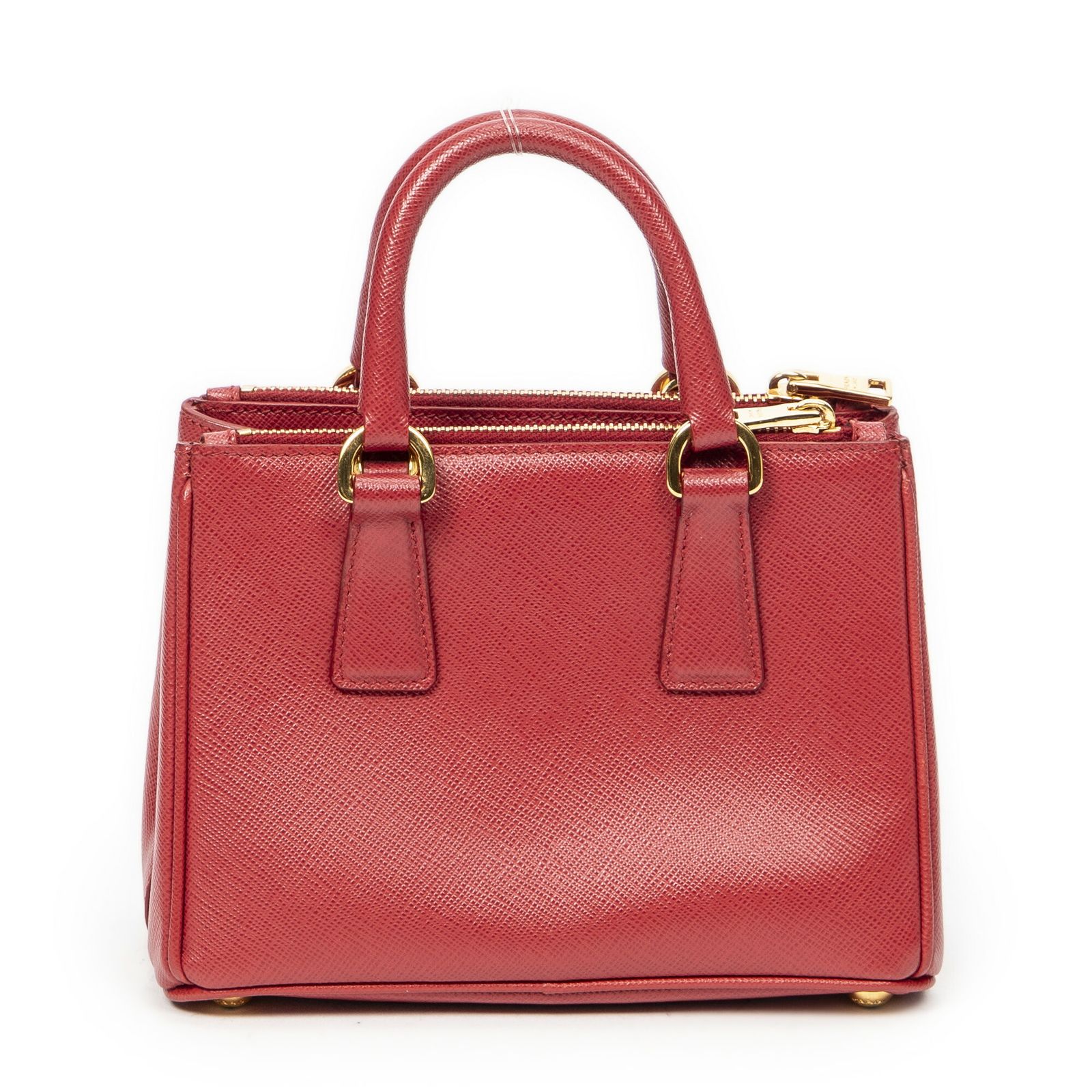 PRADA プラダラージダブルジップ ガレリア トート赤サフィアーノレザーA NEXPOTALLINN_EU