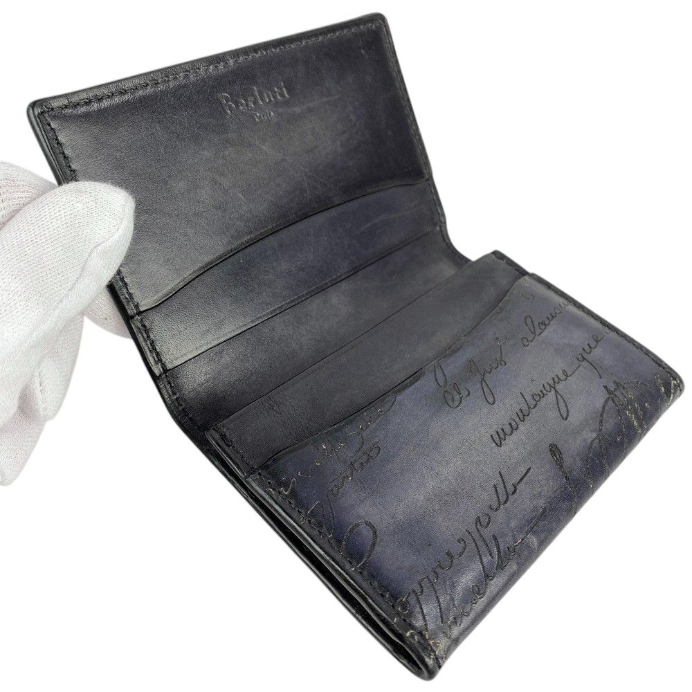 □中古□ ベルルッティ カリグラフィ カードケース 名刺入れ レザー