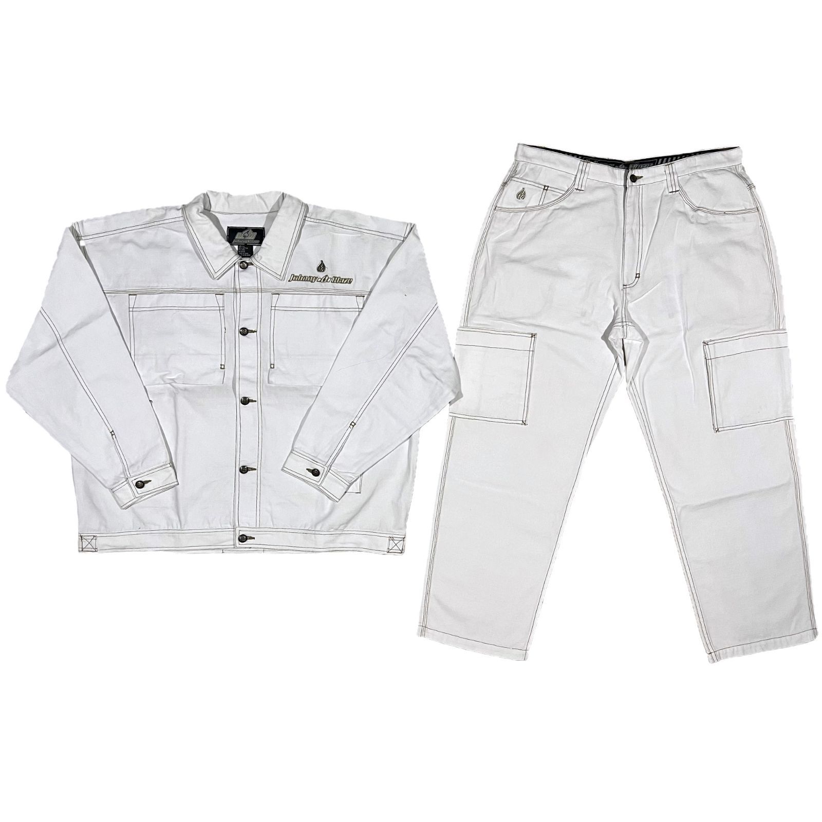 ジョニーブレイズ デニムジャケット 上下セットアップ 2XL/W38 - メルカリ