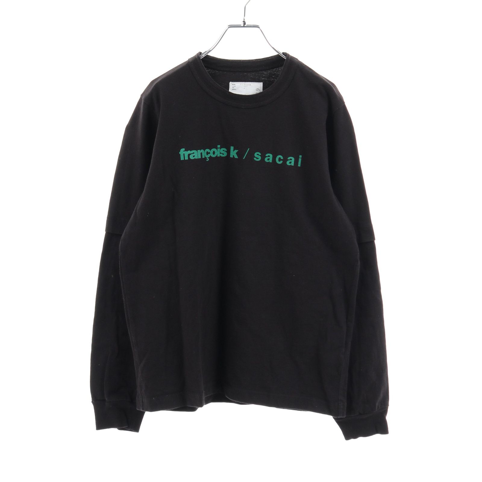 Bランク】Sacai／サカイ Sacai × Francois K world of echoes Tシャツ カットソー クルーネック 長袖 ブラック  グリーン【中古】 - メルカリ