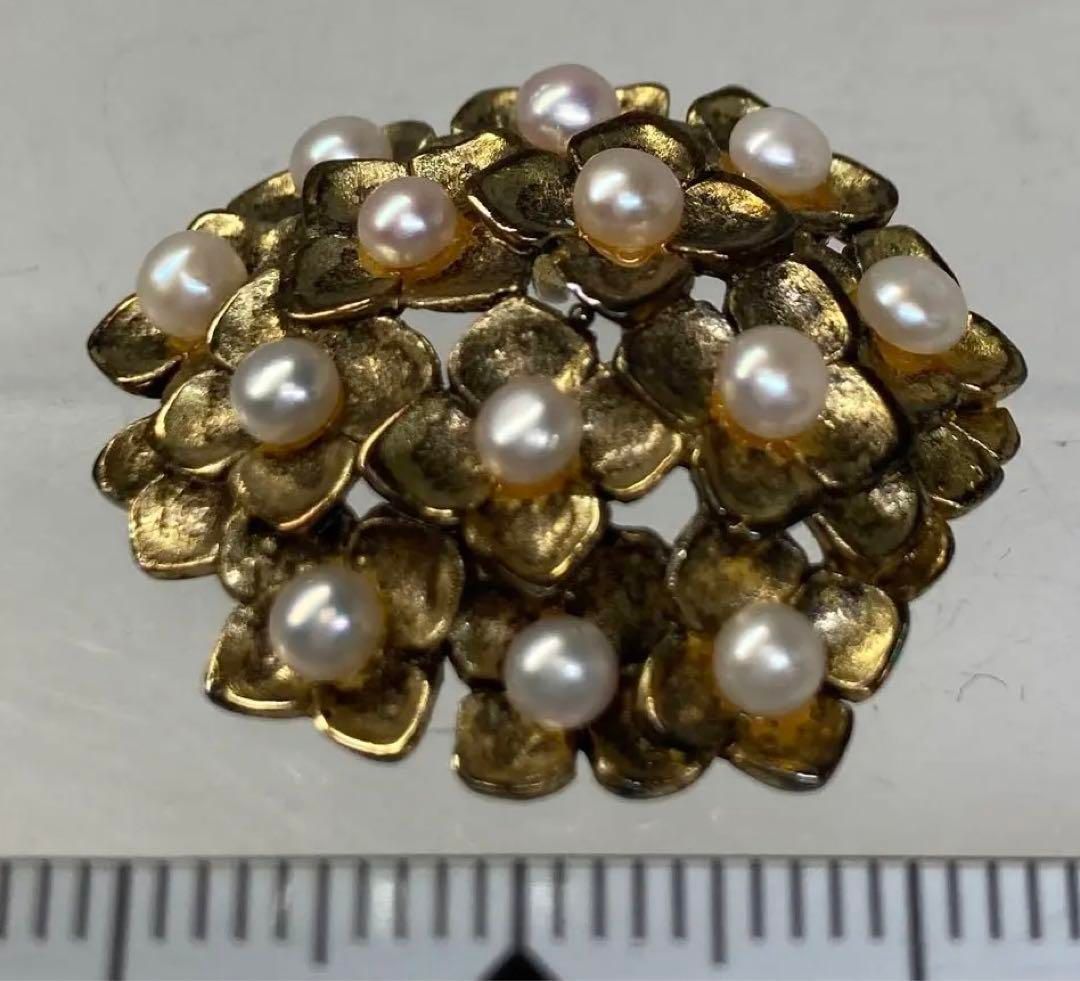 IEI パール925 シルバー 上彫金 ネックレストップ7g