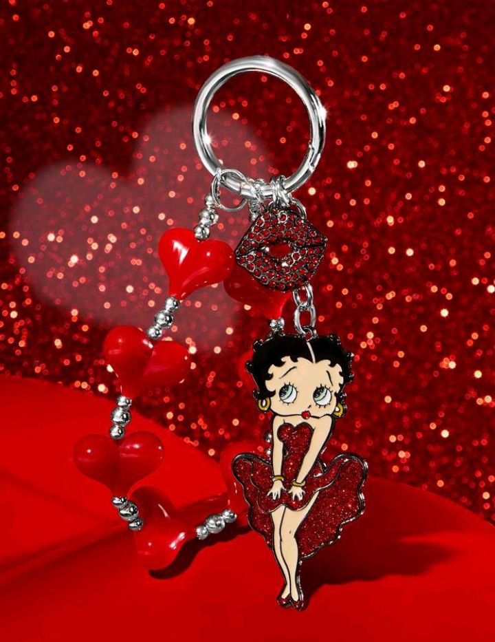 Betty Boop ベティちゃん キーホルダー ベティブープ パール