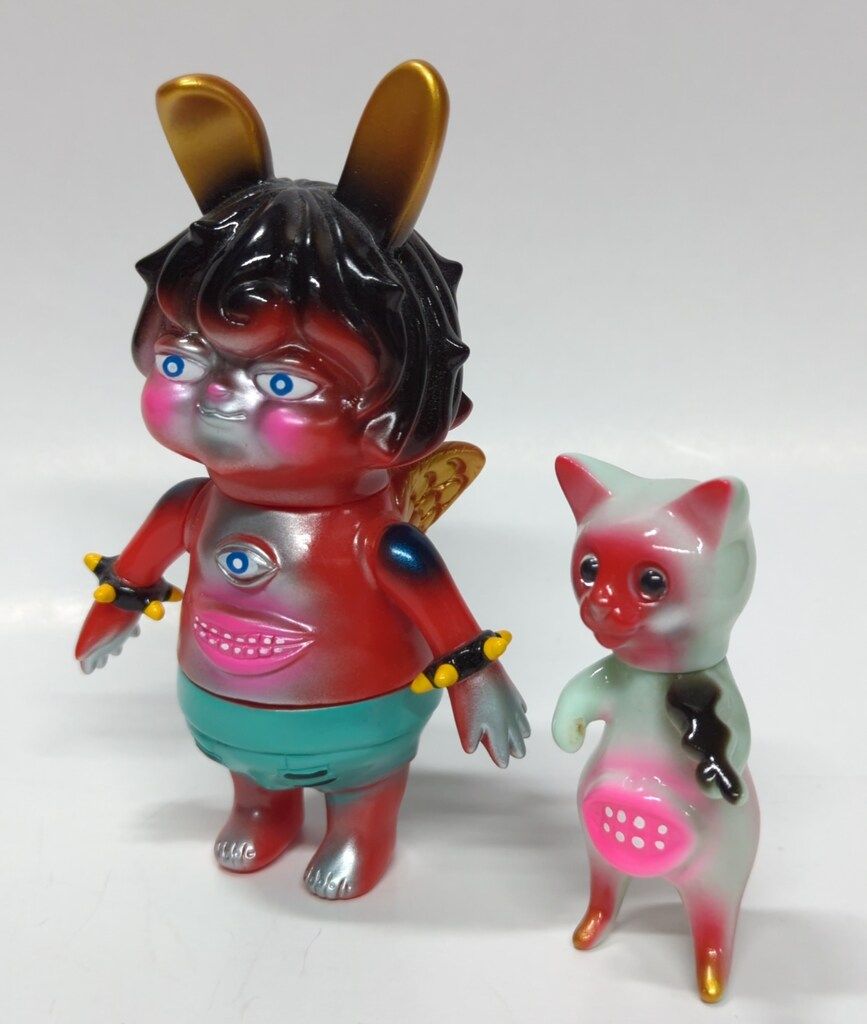 猫 ネコ にゃんこ レジン リトルウッズ ミニ薔薇 琉球ガラス リボン