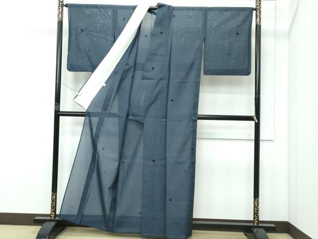 平和屋着物 上 夏物 本場大島紬 夏大島 大小あられ CZAA3629s5