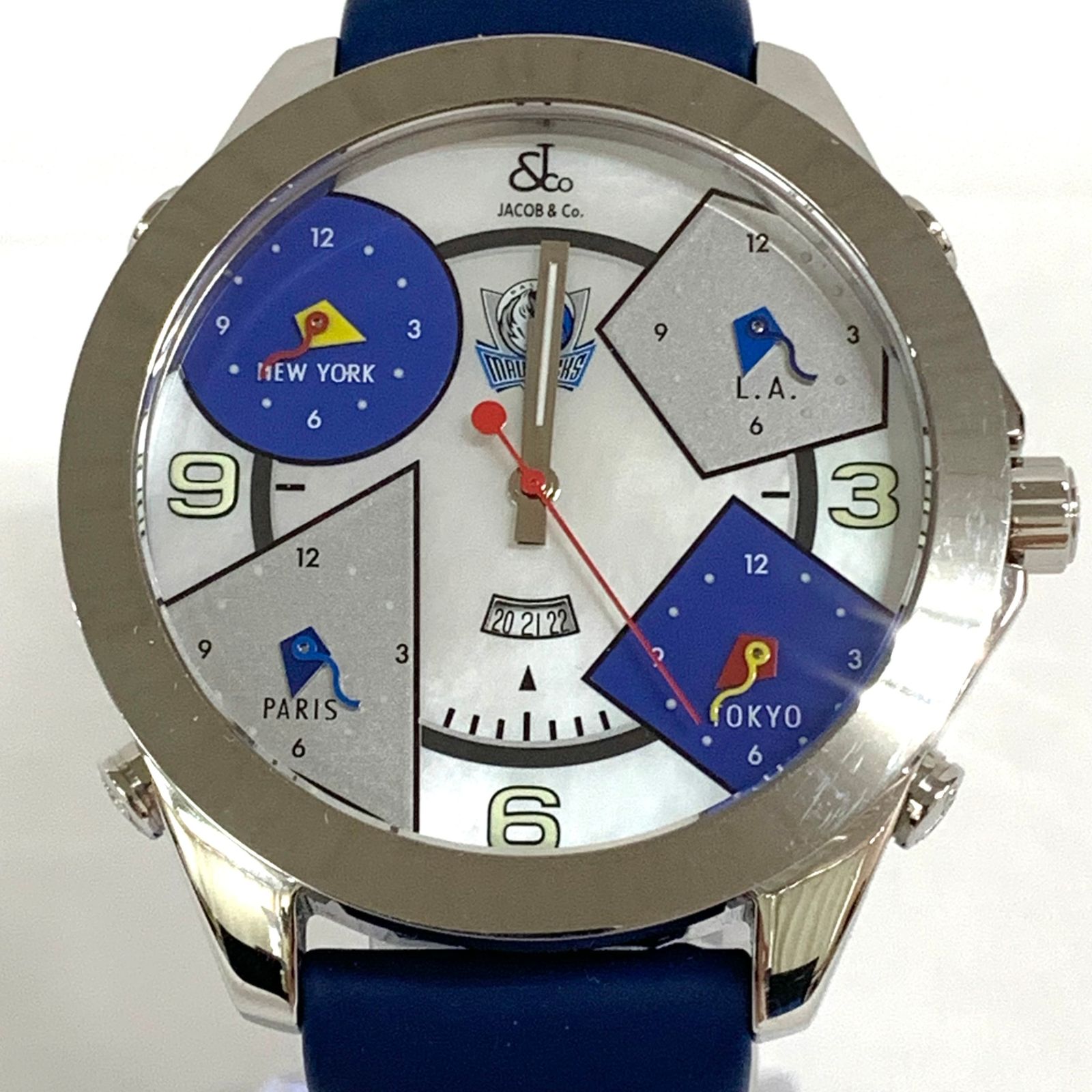 ジャンク品】JACOB&Co ジェイコブ 5タイムゾーン クオーツ 