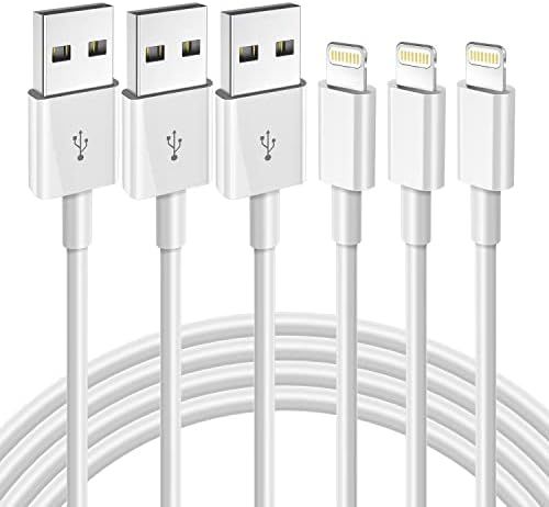 iPhone 高速充電ケーブル Apple MFi認証 3本パック 6フィート Lightning to USBケーブル iPhone充電コード iPhone 14 13 12 11 Pro Max XR XS X 8 7 6 Plu