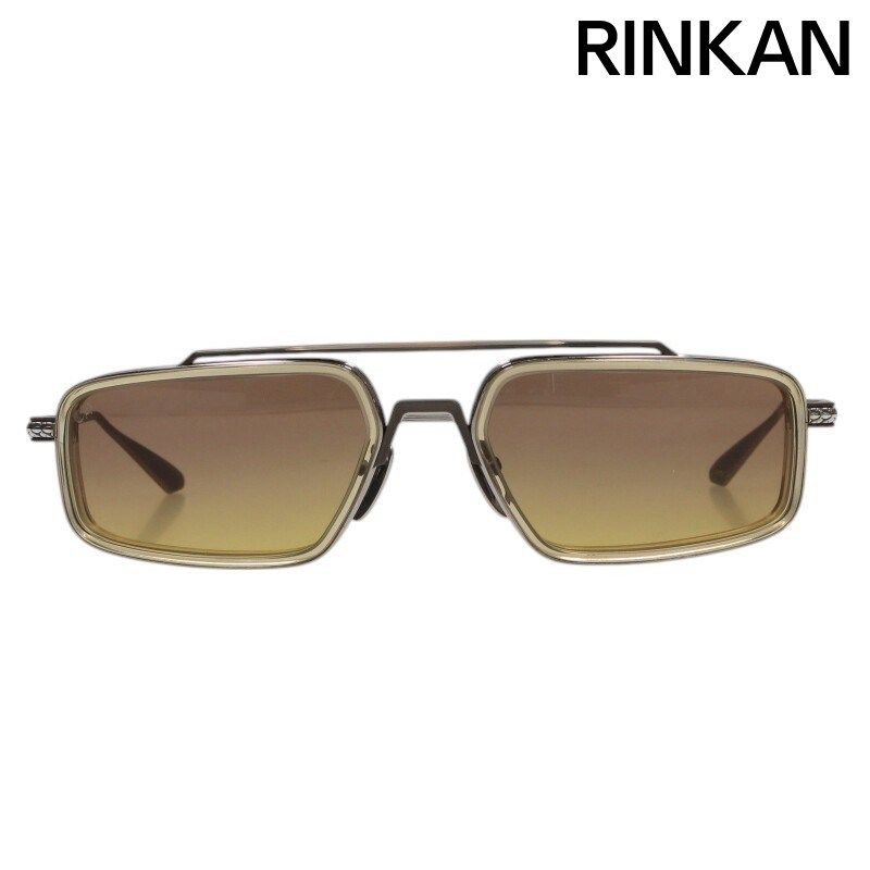 クロムハーツ EADER ダブルブリッジオーバルフレームサングラス メンズ  