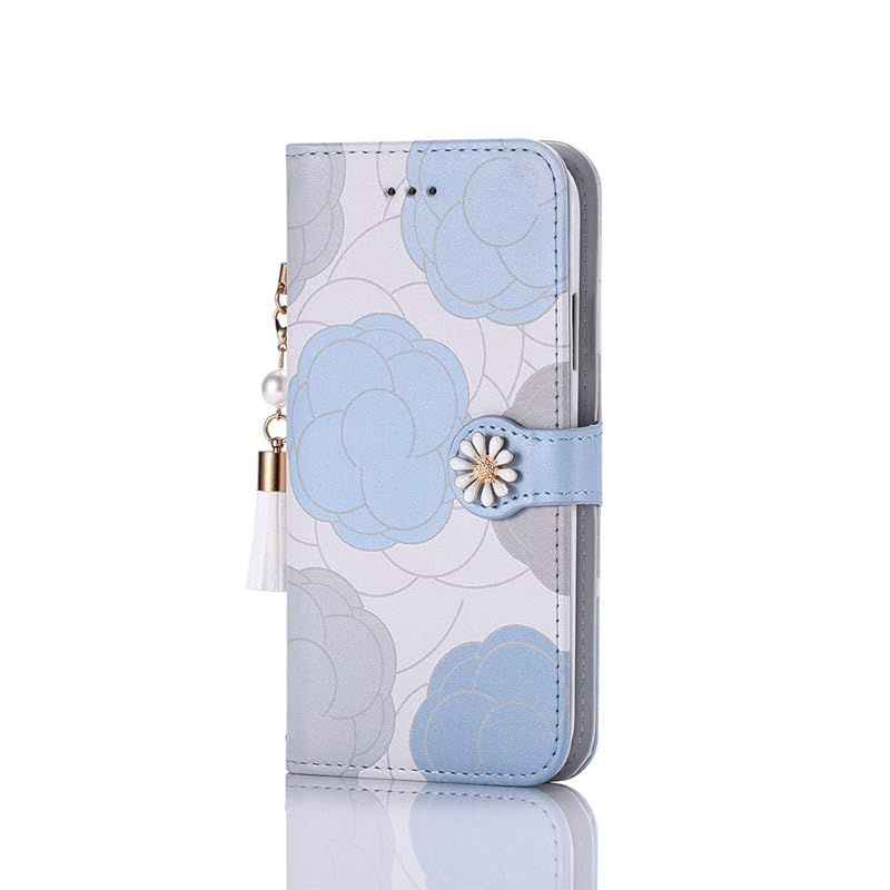 新品　Galaxy S24 スマホケース 手帳型 花柄 可愛い 2024モデル 花柄 メタル感な花飾り Galaxy S24 手帳型ケース 和柄 マグネット式 真珠のタッセル付き Galaxy S24 SC-51E/AU対応ケース シンプル 安い Gala