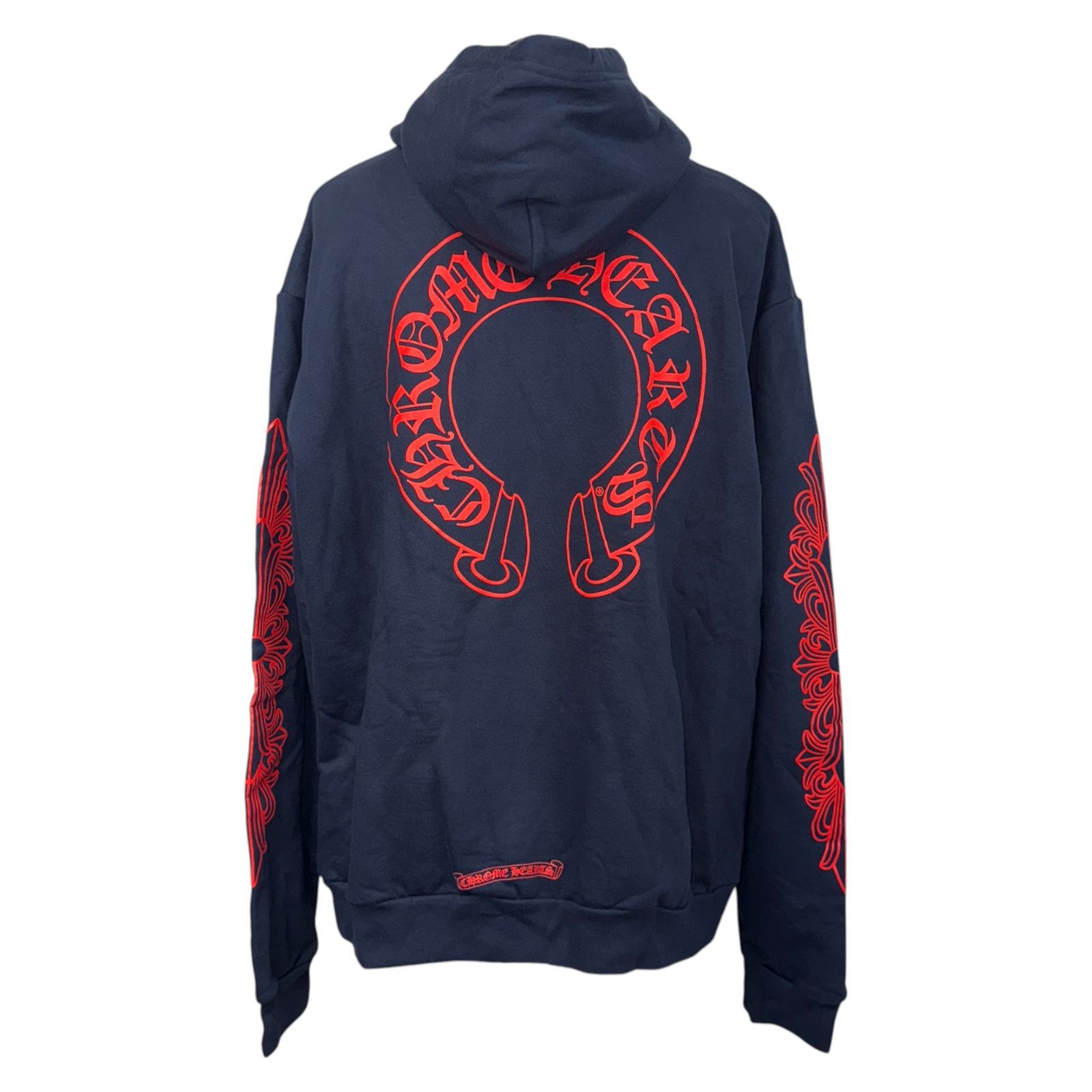 CHROME HEARTS クロムハーツ ホースシュー フローラルクロス パーカー L