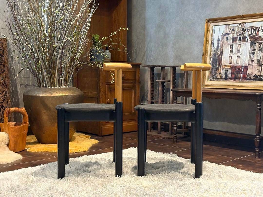 北欧ヴィンテージチェア 北欧 レトロ ビンテージチェア ラウンドチェア 4脚セット nZ