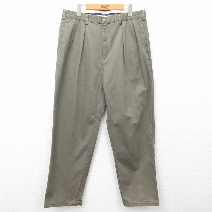 W36/古着 ラルフローレン ブランド チノ パンツ チノパン メンズ 90s ANDREW 緑系 グリーン spe 24aug06 中古 ボトムス ロング