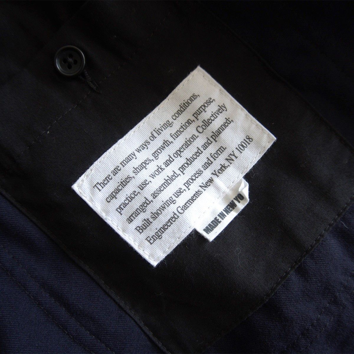 美品】Engineered Garments【BEDFORD JACKET】M ネイビー ベッド
