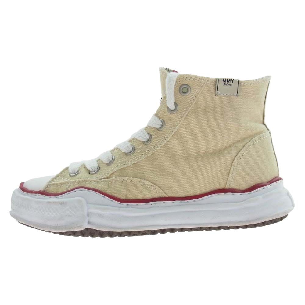MIHARA YASUHIRO ミハラヤスヒロ スニーカー A04FW728 PETERSON Original sole canvas hicut sneaker ピーターソン キャンバス ハイカット スニーカー ベージュ系 44【中古】
