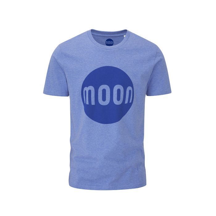 MOON Logo Climbing T-Shirt Heather Blueムーン ロゴ クライミング Tシャツ ブルー 2023-24年モデル [15-141-160]